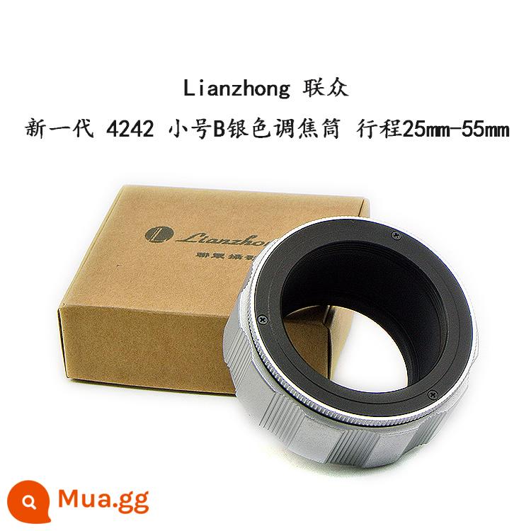 4242 sê-ri Ống lấy nét M42 10-15 12-19 14-25 17-31 20-40 25-55 37-91 - Bạc 25-55mm