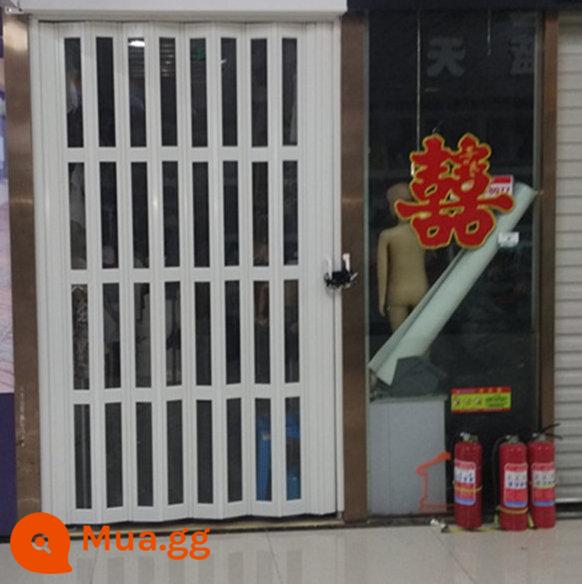 Cửa gấp nhựa PVC tùy chỉnh mở bếp bột phòng vách ngăn phòng ngủ phòng khách shop vách ngăn chụp cửa trượt - 04 mẫu kính acrylic 4 lớp