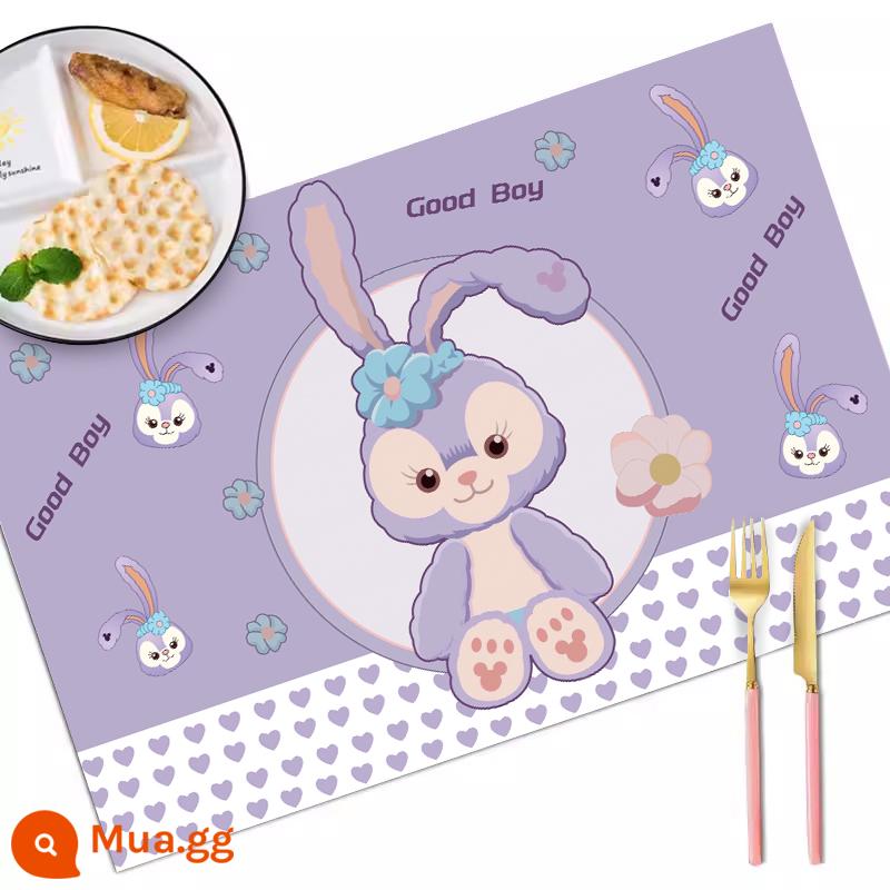 Placemat học sinh tiểu học khăn trải bàn đặc biệt dành cho trẻ em thảm cách nhiệt có thể gập lại thảm trải bàn ăn trưa khăn trải bàn ăn trưa lớp 1 - Da thân thiện với môi trường-Guaiqiao Xingdelou (không bao gồm túi đựng + chống thấm nước)