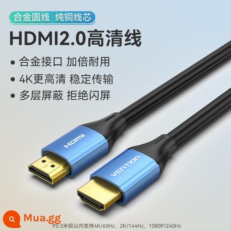 Wei Xun HDMI Cáp Kết Nối Độ Nét Cao Màn Hình Cáp Nối Dài 2.0 4K Máy Tính Tivi Máy Chiếu Dữ Liệu 144Hz - Đầu nối dây tròn hợp kim (đồng nguyên chất)