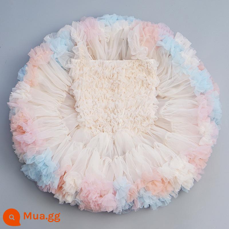 Váy tutu bé gái váy mùa hè váy tutu công chúa váy bé một tuổi váy thỏ thỏ trẻ em - Kem Macaron Phiên bản nâng cấp của Gabon