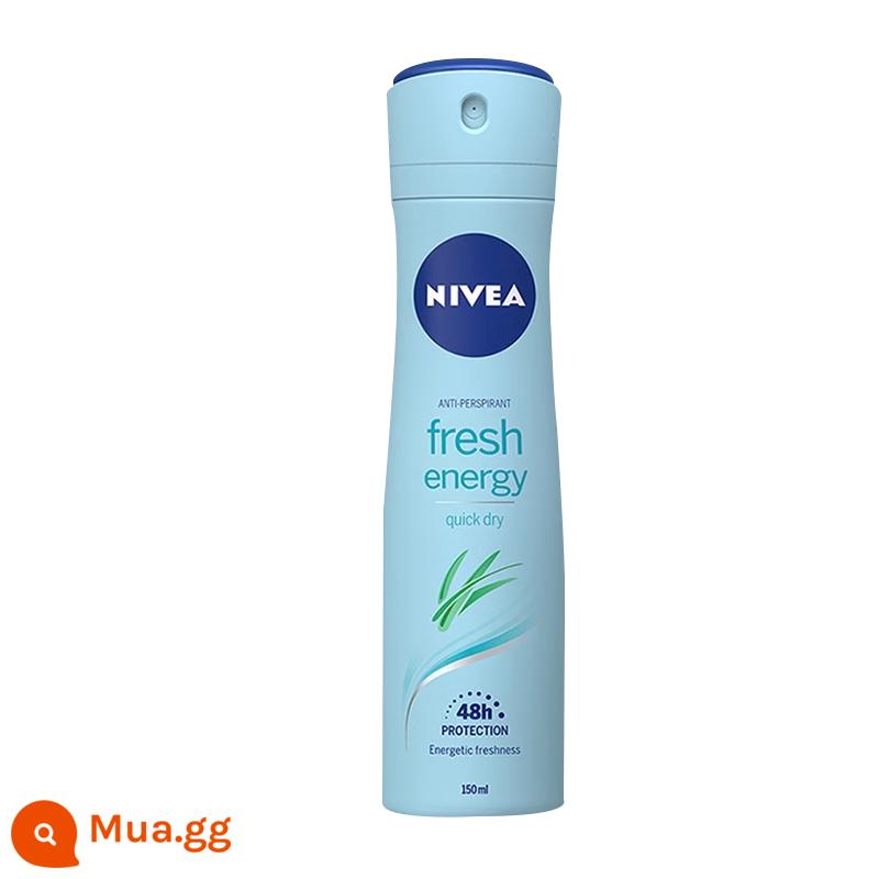 Nivea roll-on liquid antiperspirant dew dành cho nữ lăn nách nam hương thơm lâu nước hoa toàn thân dạng lăn dạng xịt khô hột mồ hôi toàn thân - Xịt Thơm Tươi Sống Vitality 150ml (Nữ)