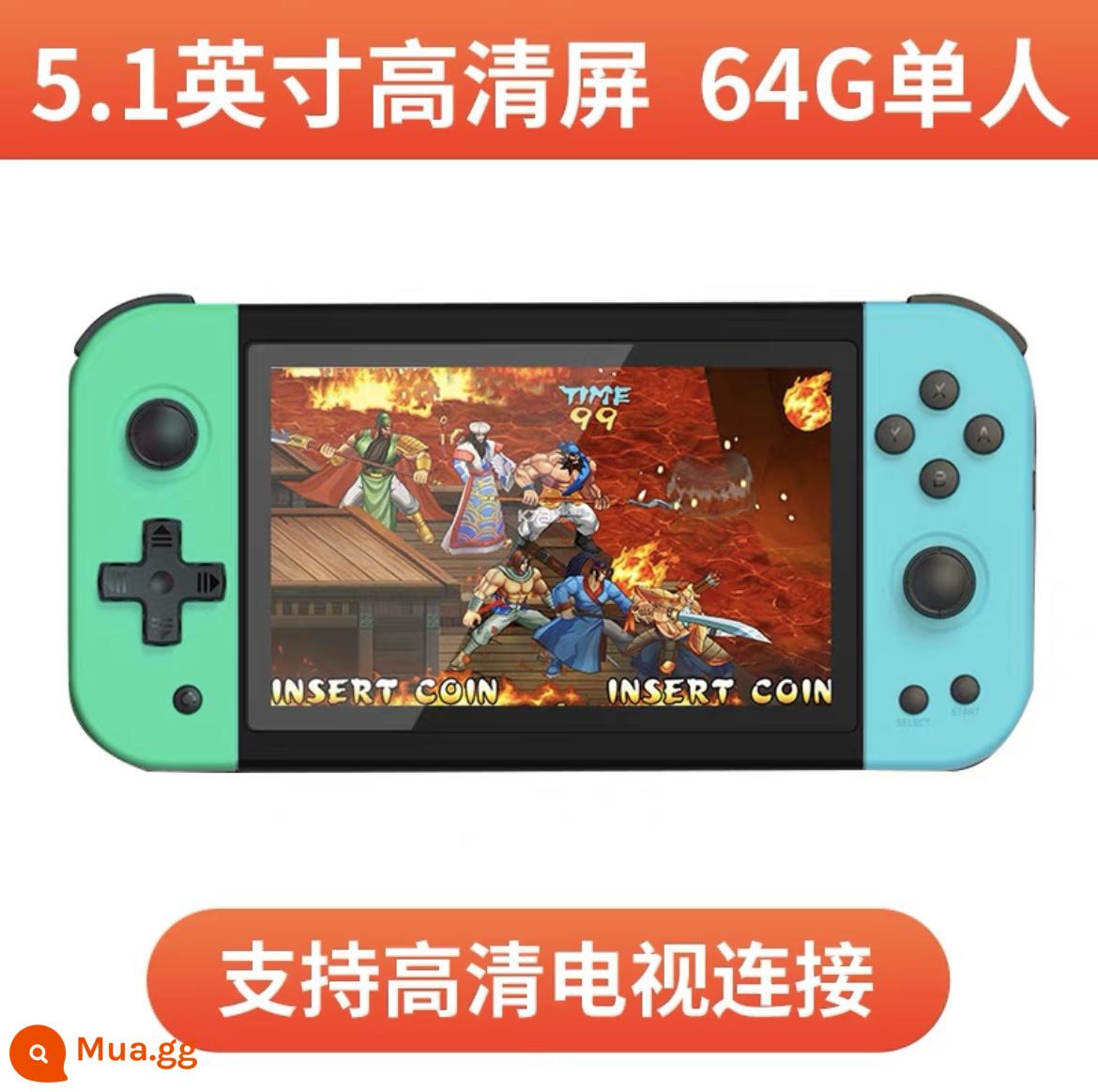 Overlord Boy X39Pro mã nguồn mở mới cầm tay đôi rocker arcade retro màn hình lớn bảng điều khiển trò chơi truyền hình độ nét cao - Màn hình lớn 5,1 inch IPS HD 64G Animal Crossing [Phiên bản chơi đơn]