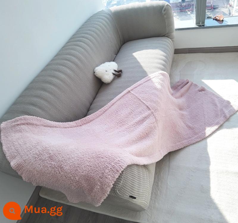 Nhật Bản Mềm Mại Cho Bé Chăn Khăn Choàng Đôi Lông Vũ Xuống Phong Phú Và Dày Nhà Trẻ Em Chăn Sofa Đệm - màu hồng tiềm ẩn