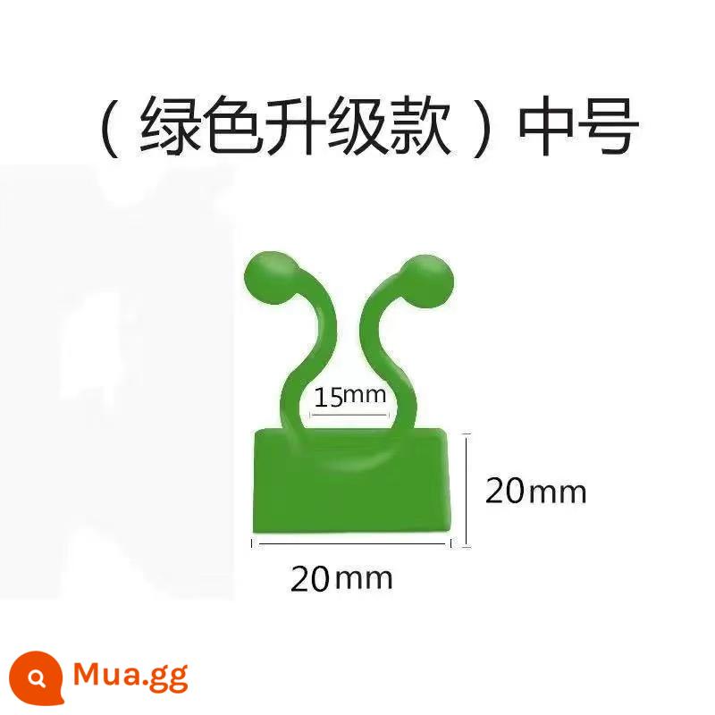 Cây nho vàng cố định không đánh dấu không cần đục lỗ dính vào tường một gói lưu trữ móc dây tự dính keo dán lại bằng nhựa - Gói 10 màu xanh lá cây