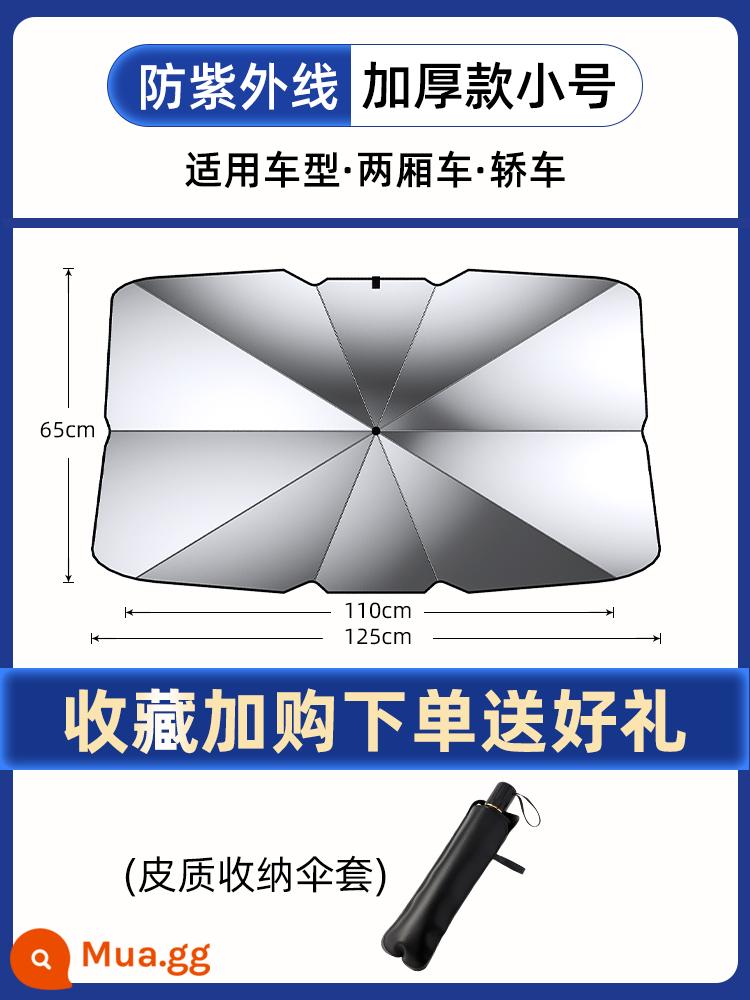 Dù che nắng cửa sổ ô tô tấm che nắng chống nắng cách nhiệt tấm che nắng phía trước kính chắn gió ô tô vách ngăn phía trước ô tô - Được nâng cấp với lớp chống tia cực tím 600 và dày hơn ★ hatchback và sedan [tấm che ô miễn phí].
