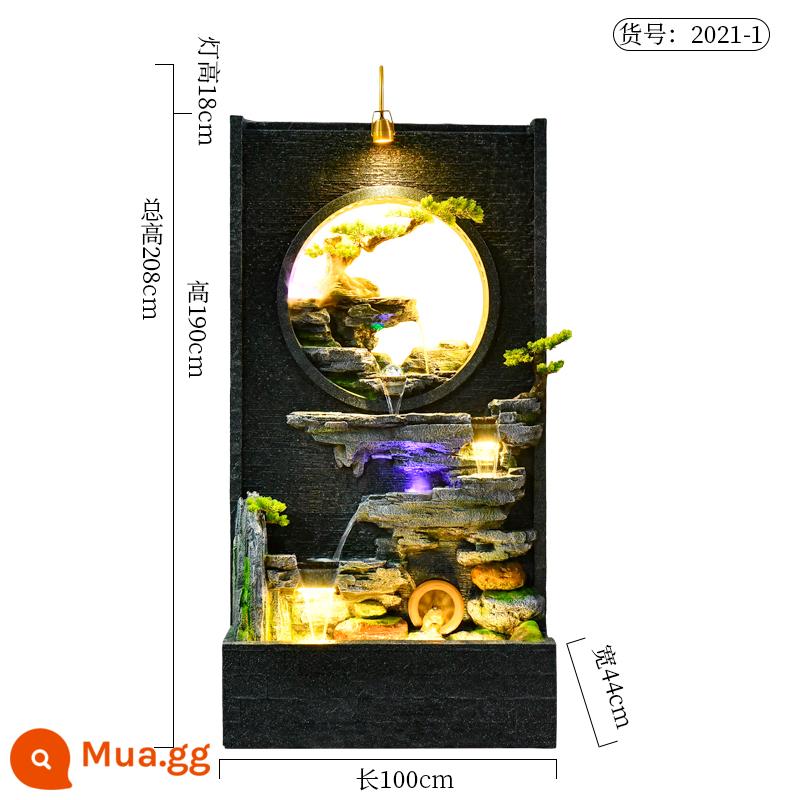 Đồi Rocked và Fountain Water Water Wall Wall - Sương mù 2021-1 100*44*190CM