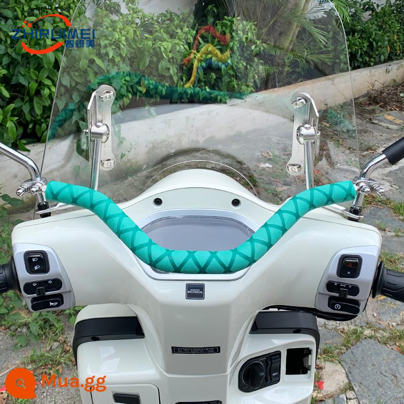 Zhiruimei phù hợp với thanh cân bằng đã sửa đổi của Honda ns125la thanh ngang giá điện thoại di động thanh mở rộng tay vịn cho trẻ em - NS125LA sọc xanh viền dưới đường kính 22mm độ dày thành 7,8