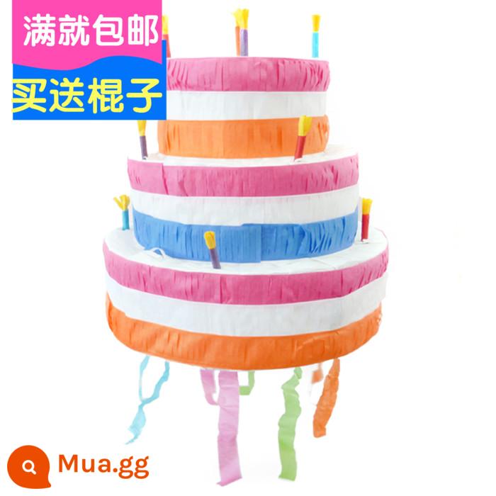 Đồ dùng tiệc sinh nhật cho trẻ em trò chơi đập đường đạo cụ pinata/pinata gõ bánh sinh nhật ba chiều - Bánh Pinata