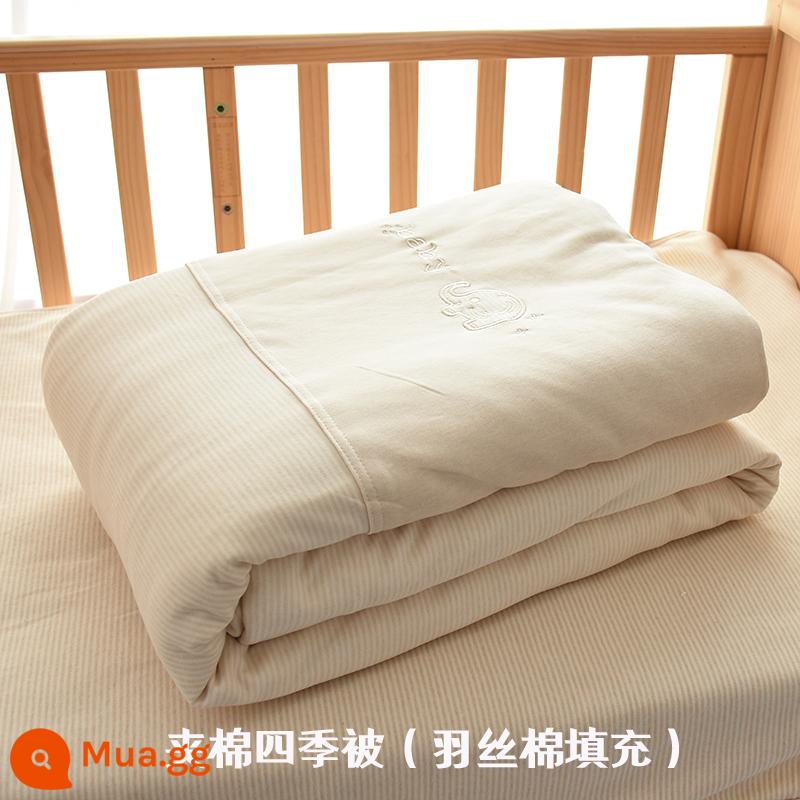 Chăn Cho Bé Nguyên Chất Cotton Mùa Thu Đông Dày Sơ Sinh Trẻ Em Chăn Bông Cho Bé Mẫu Giáo Tất Cả Các Mùa Chăn Nhỏ - Chăn bông kiểu voi cho tất cả các mùa, kiểu cotton lụa lông