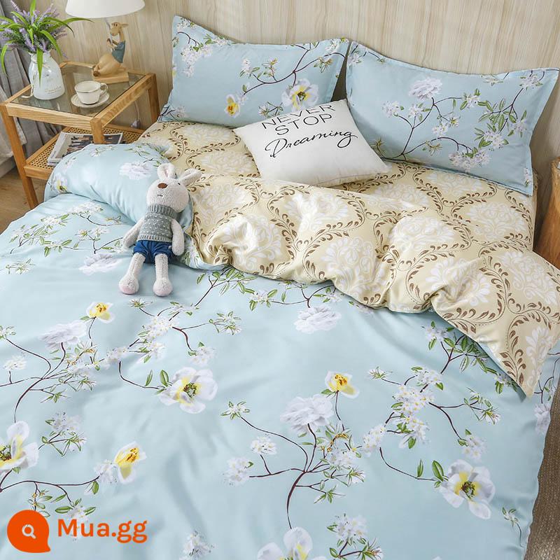 Vỏ chăn đơn mảnh ký túc xá sinh viên đơn 150x200x230 mùa đông giặt nước tinh khiết cotton vỏ chăn đôi chải chăn - tình bạn mạnh mẽ