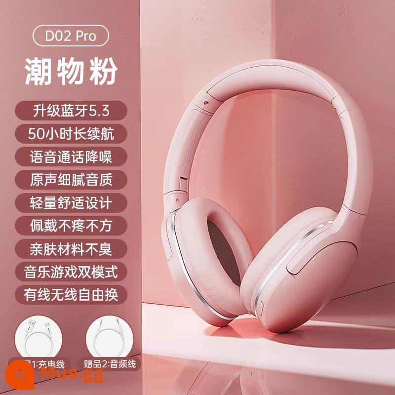 Tai nghe bluetooth Baseus d02pro tai nghe game không dây chống ồn game mới có dây chất lượng âm thanh cao thời lượng pin dài - Bột thời thượng √Thời lượng pin dài 50h ⭐Chế độ kép trò chơi/âm nhạc ⭐Chế độ kép Bluetooth/có dây