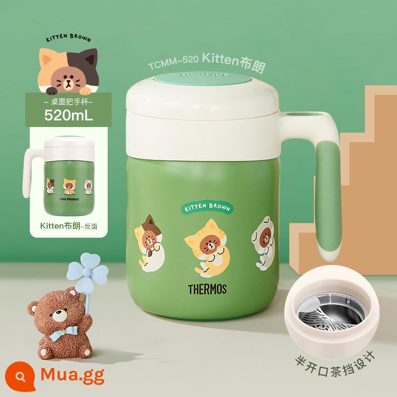 Zhu Yilong cùng một người bạn cùng vị cứu tinh có thể được mang theo bởi Cup Cup Cup Coffee Cup Warm Straw - Tay cầm bình giữ nhiệt KITTEN