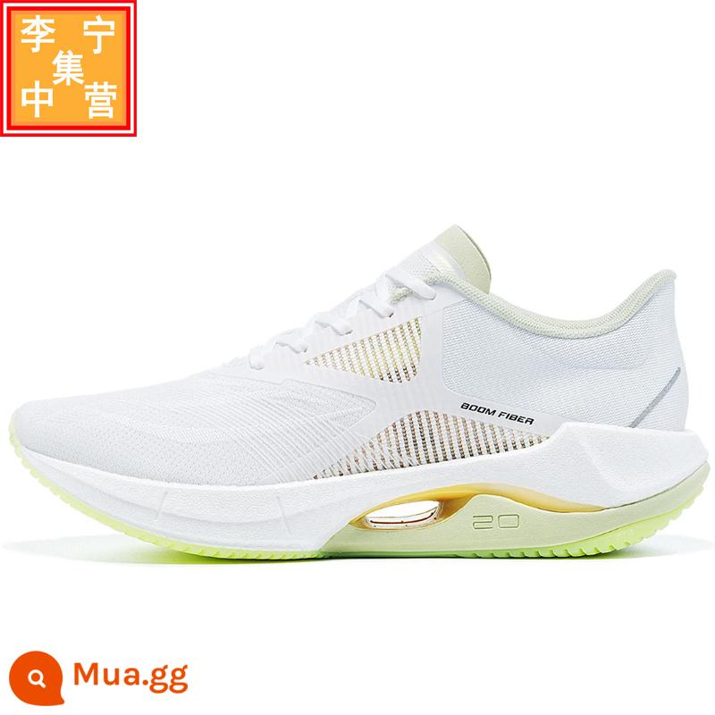 Giày chạy bộ công nghệ lụa Li Ning 2023 mới siêu nhẹ 20 giày thể thao thoáng khí chống sốc nam nữ ARBT001 002 - Trắng ARBT002-1 phủ siêu nhẹ 20