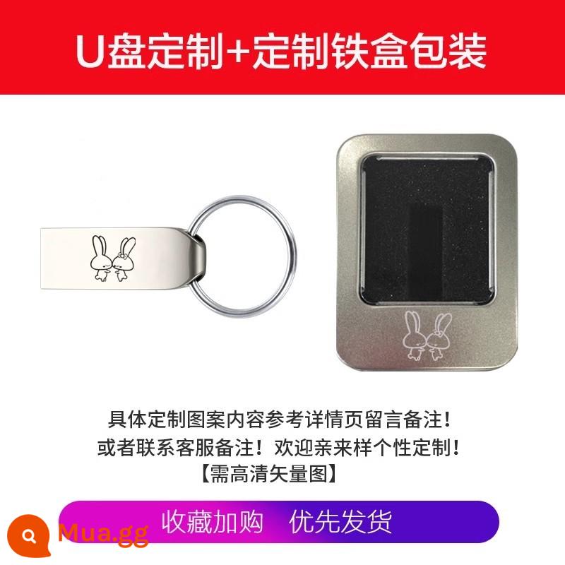 Yêu Nước Ổ Đĩa U 32G Mã Hóa Chống Sao Chép Tùy Chỉnh Chữ LOGO Xác Thực Ổ USB Flash 64G Điện Thoại Di Động máy Tính Ổ Đĩa Flash U268 - Đĩa U bạc + Đĩa U khắc cá nhân + khắc bao bì hộp sắt quà tặng