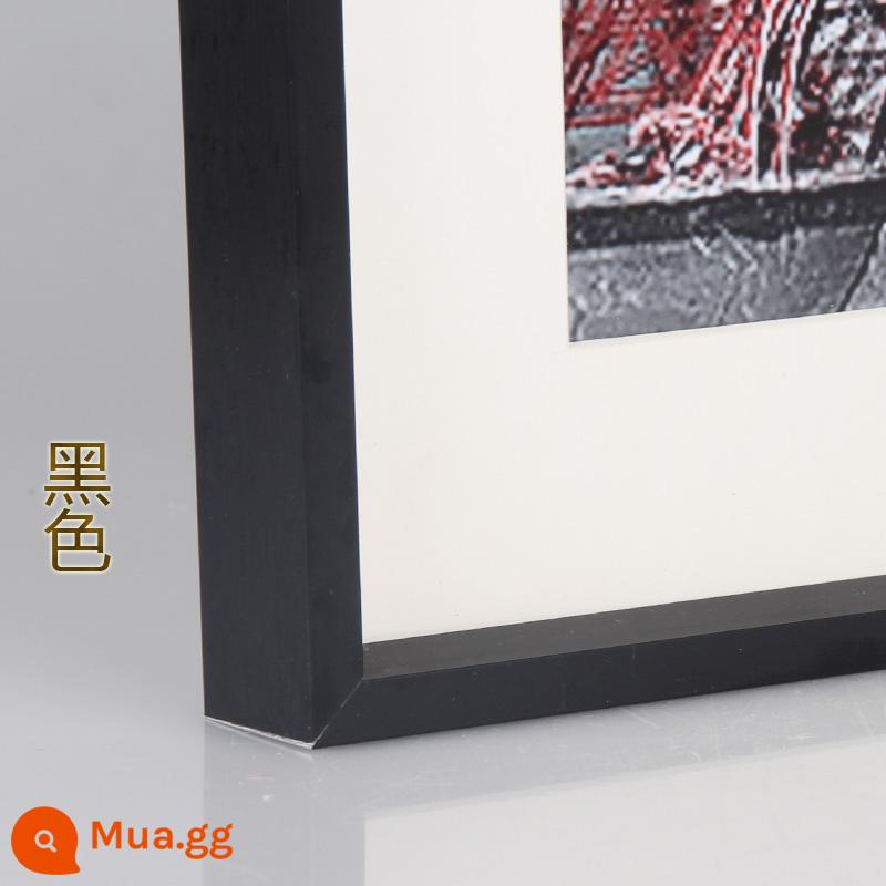 Hanlu phẳng khung ảnh hợp kim nhôm ba chiều khung ảnh poster khung quảng cáo khung treo tường 36 inch khung ảnh khung tùy chỉnh thực hiện - Màu đen mờ