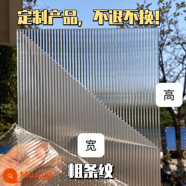 Bảng acrylic trong suốt bảng sọc đá mờ thương mại chụp đạo cụ nước hoa làm đẹp trang điểm bảng trang sức có thể được tùy chỉnh - Sọc dày 3mm