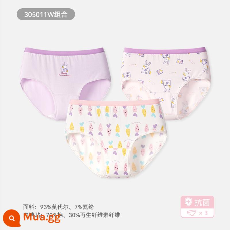 Đồ lót bé gái dài tuổi mùa xuân và mùa thu quần short tam giác mỏng trung và lớn quần lụa băng phương thức trẻ em không có PP - 305011