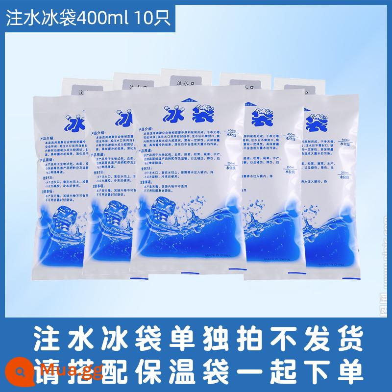 Bánh sinh nhật túi cách nhiệt giữ lạnh đá tươi giao hàng tận nơi đặc biệt giao hàng đặc biệt giấy nhôm dày tùy chỉnh 446810 inch - Túi đá chứa đầy nước 400ml * 10 miếng