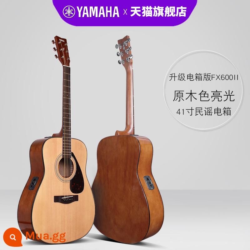 Đàn guitar YAMAHA Yamaha chính hãng f310 dành cho học sinh mới bắt đầu đàn piano hộp điện dân ca ballad nam nữ 41 inch f600 - Phiên bản nâng cấp FX600II hộp điện màu gỗ 41 inch + đầy đủ phụ kiện