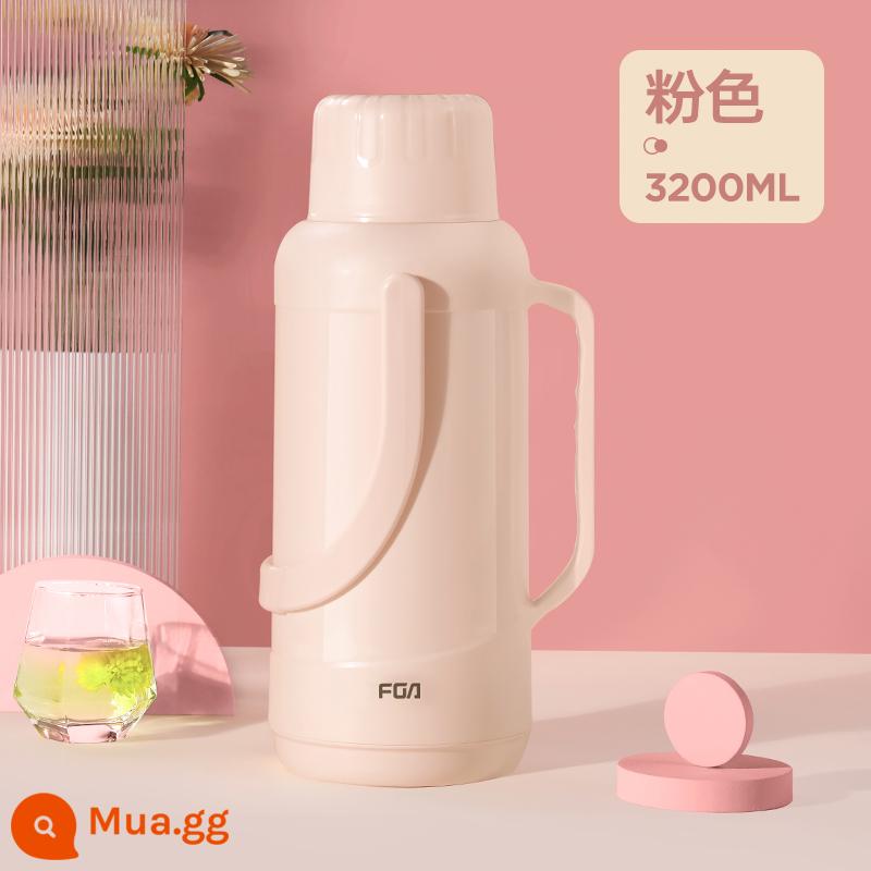 Bình nước nóng Fuguang gia đình bình giữ nhiệt dung tích lớn vỏ nhựa ký túc xá sinh viên có bình giữ nhiệt bình nước mở nồi 3.2L - Bột củ sen nhẹ 3200ML