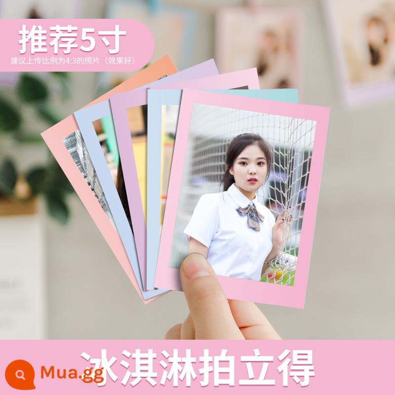 Rửa ảnh và in Polaroid, rửa ảnh tùy chỉnh, rửa ảnh, thẻ ảnh tự in, album ảnh ba inch tự làm - Ren [Polaroid-Ice Cream] 20 ảnh