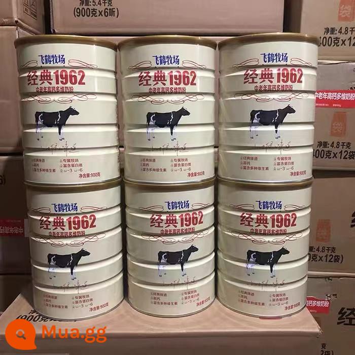 Sữa bột canxi cao đa chiều Feihe Ranch classic 1962 dành cho người trung niên và người cao tuổi 900g 2 lon cho người lớn không đường sucrose - 900g x 6 lon, kèm 3 túi quà