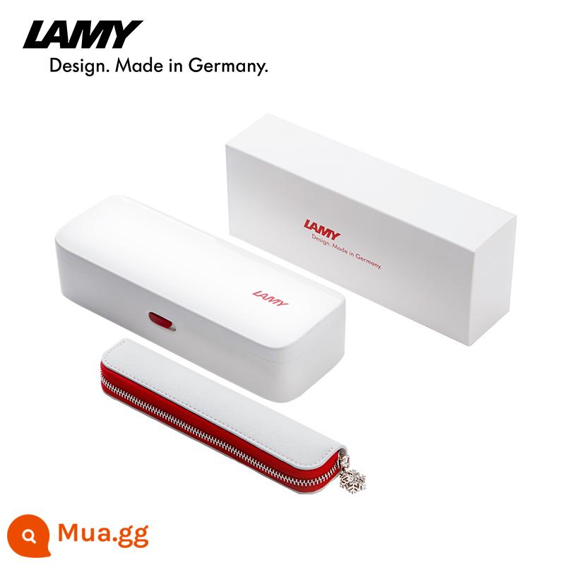 Hộp quà tặng bút máy LAMY/Lingmei Sê-ri săn bắn Safari phiên bản giới hạn bút mực đỏ và trắng hộp quà tặng sinh viên đại học văn phòng phẩm bút chữ ký phụ nữ thực hành thư pháp quà tặng cặp đôi quà tặng thích hợp - Hộp quà bút kẹp trắng và bút đỏ (độc quyền, tặng kèm hộp đựng bút độc quyền)