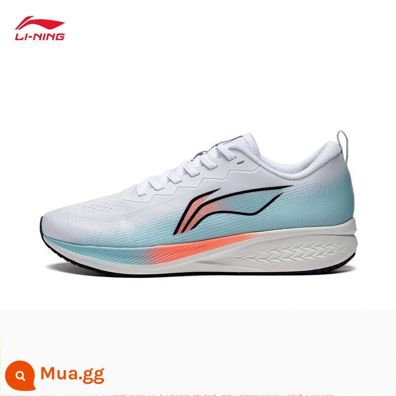 Giày chạy bộ Li Ning nam mùa xuân 2023 mới Chitu 6 hỗ trợ phản quang nam giày chạy bộ ổn định - [Thỏ Đỏ] Trắng tiêu chuẩn/Xanh đảo