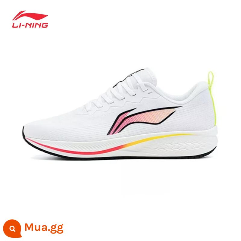 Giày chạy bộ Li Ning nam mùa xuân 2023 mới Chitu 6 hỗ trợ phản quang nam giày chạy bộ ổn định - [Thỏ đỏ] Trắng