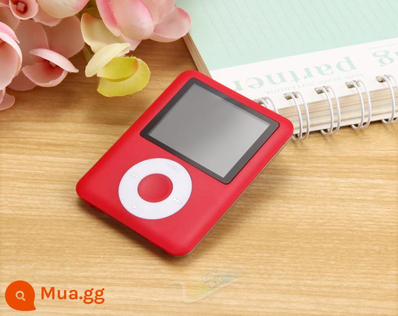 Máy nghe nhạc MP3 sinh viên Ghi âm MP4 quả táo nhỏ p6 Tiếng Anh mini thể thao nhạc cô gái dễ thương Walkman P5 - Đỏ [Với loa ngoài, có thể lắp thẻ]