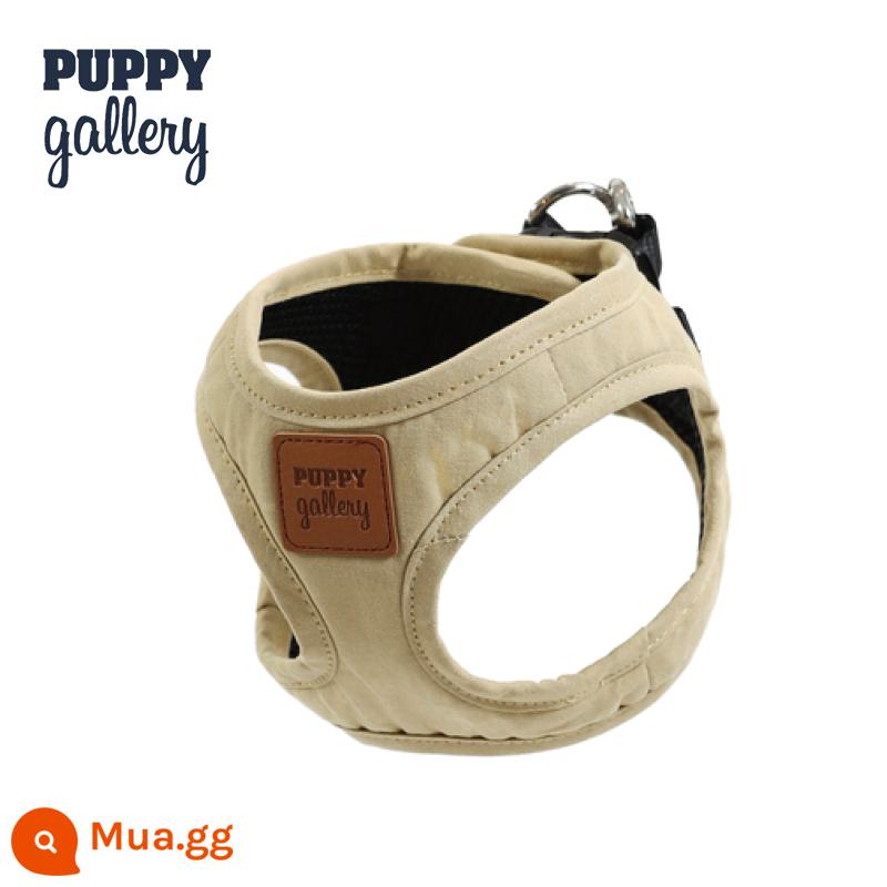 Hàn Quốc PuppyGallery Macaron Ngực Lưng Dây Xích Chó Dây Xích Vest Đi Dắt Chó Nhỏ - Mai ngực và lưng