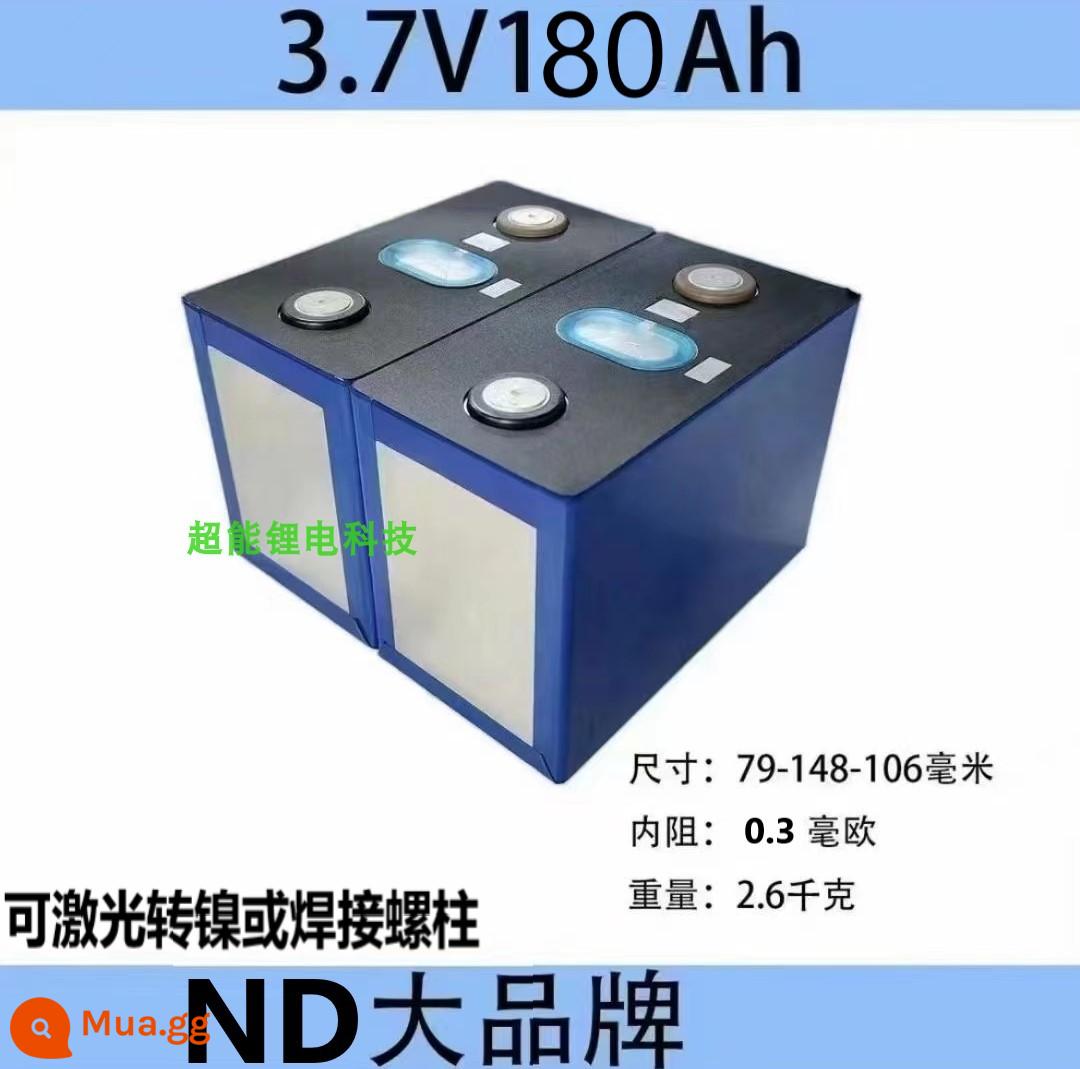 Thương hiệu mới ternary lớn đơn pin lithium 3.7V xe máy điện Ning Dexuan xe điện công suất lớn vỏ nhôm pin cell - Tháo gỡ 0 chu kỳ mã hóa Ningde SD180AH3.7V3C