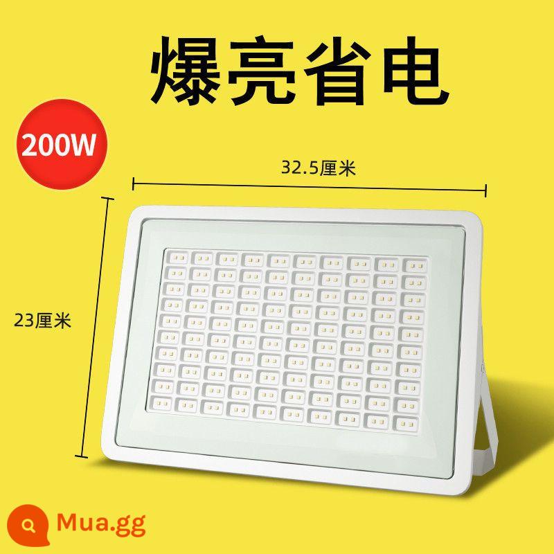 Đèn pha LED chiếu sáng ngoài trời 100W chống nước công suất cao đèn quảng cáo ngoài trời siêu sáng 200W - ★Siêu mỏng mới★ Chất nổ 200 watt, xấp xỉ [200 mét vuông]