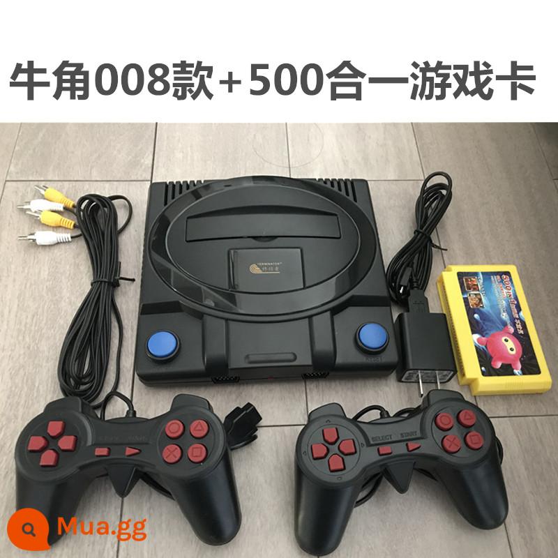 Máy chơi game Xiaobawang thời thơ ấu trò chơi cổ điển máy màu đỏ và trắng FC trò chơi TV 8-bit FC Contra tank - Niujiao 008 + 500 trong một thẻ trò chơi