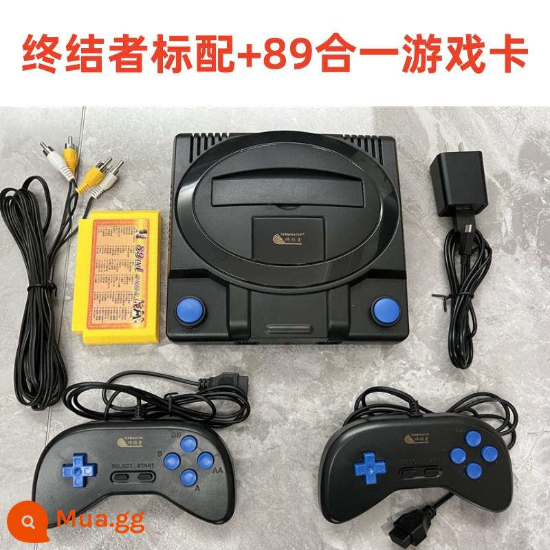 Máy chơi game Xiaobawang thời thơ ấu trò chơi cổ điển máy màu đỏ và trắng FC trò chơi TV 8-bit FC Contra tank - Tay cầm bướm 008 đạt tiêu chuẩn kèm thẻ game 89 trong 1