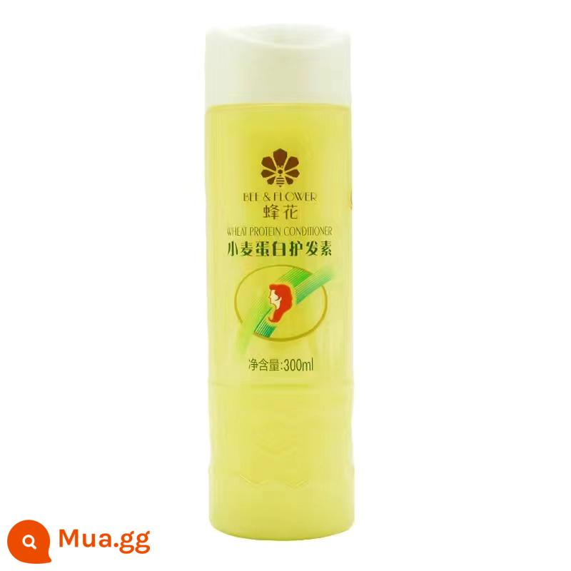 Dầu Xả Bee Flower 1L Protein Lúa Mì Chăm Sóc Mịn Màng Nướng Thuốc Mỡ Để Cải Thiện Hư Tổn Tóc Khô - 300ml protein lúa mì