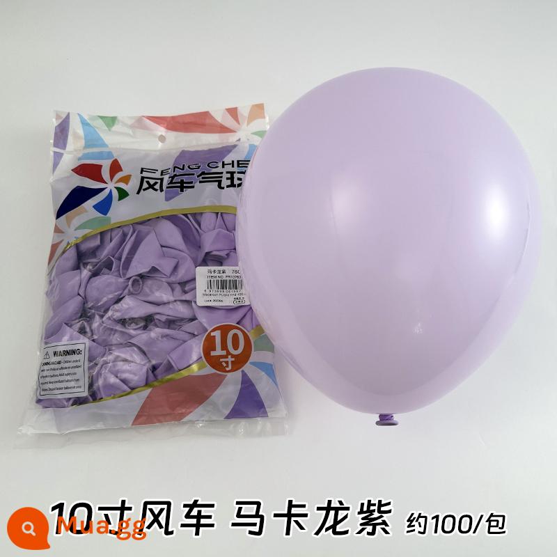 Cối Xay Gió Bóng 10 Inch 2.2 Gram Dày Cao Su Bóng Sinh Nhật Phòng Cưới Trang Trí Đám Cưới Tiếp Liệu - Maca Tím 100 cái/gói