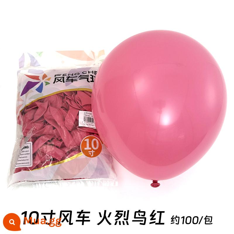 Cối Xay Gió Bóng 10 Inch 2.2 Gram Dày Cao Su Bóng Sinh Nhật Phòng Cưới Trang Trí Đám Cưới Tiếp Liệu - Flamingo Đỏ 100 cái/gói