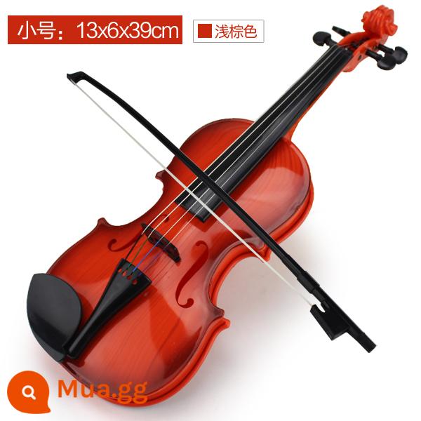 Miễn phí vận chuyển Trẻ Em thực dây có thể chơi nhạc mô phỏng violon nhạc cụ món quà sinh nhật cô gái cậu bé đồ chơi - 39cm gỗ đỏ + nhựa thông, nhãn dán