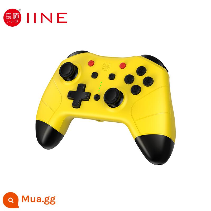 Tay cầm SwitchOLED/Lite wireless Pro có giá trị tốt có thể đánh thức bộ điều khiển máy chơi game Bluetooth, bộ điều khiển điện thoại di động, máy tính - Màu vàng chanh