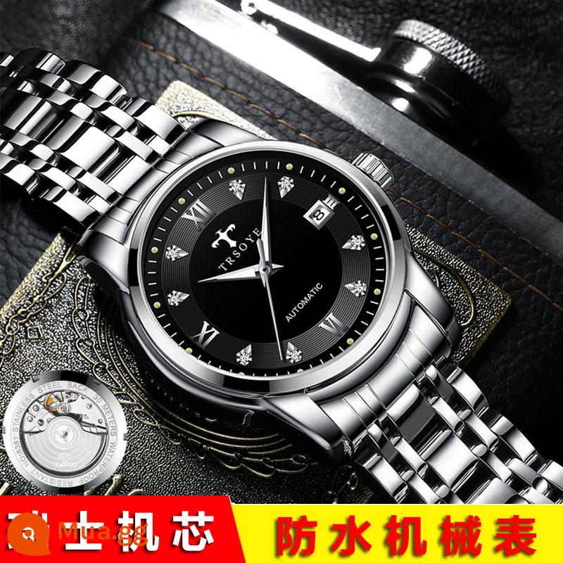 Đồng Hồ Chính Hãng Thụy Sĩ Đồng Hồ Cơ Tourbillon Nam Hoàn Toàn Tự Động Rỗng Chống Thấm Nước Top 10 Thương Hiệu Nổi Tiếng Trong Nước Đồng Hồ Nam Hợp Thời Trang - Dây thép đen tự nhiên-Máy Thụy Sĩ [Mua một tặng chín, bảo hành trọn đời]