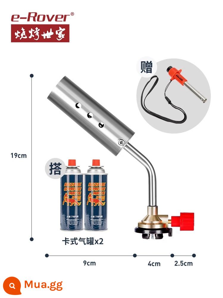 Than nướng Than củi không khói nướng đặc biệt trong nhà và ngoài trời đốt nhanh trái cây gỗ than cơ chế than tre than nướng gia đình than - Súng phun lửa Feiying + bình xăng [đánh lửa nhanh, điều chỉnh hỏa lực]