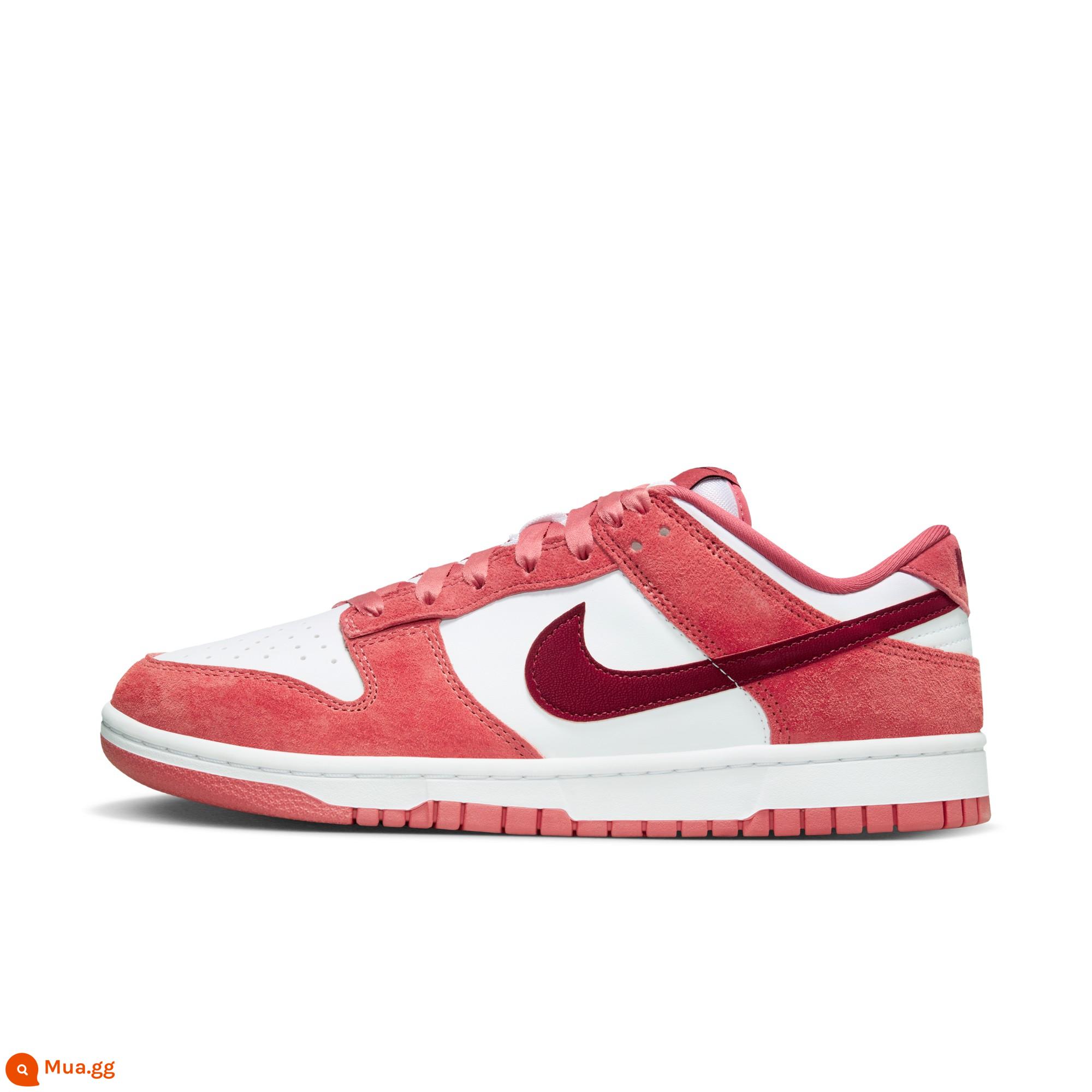 Giày thể thao nữ Nike DUNK LOW xuân mới đế cao su cổ thấp màu đỏ FQ7056 - 100 trắng/đỏ đội/xám đất sét/đỏ rồng