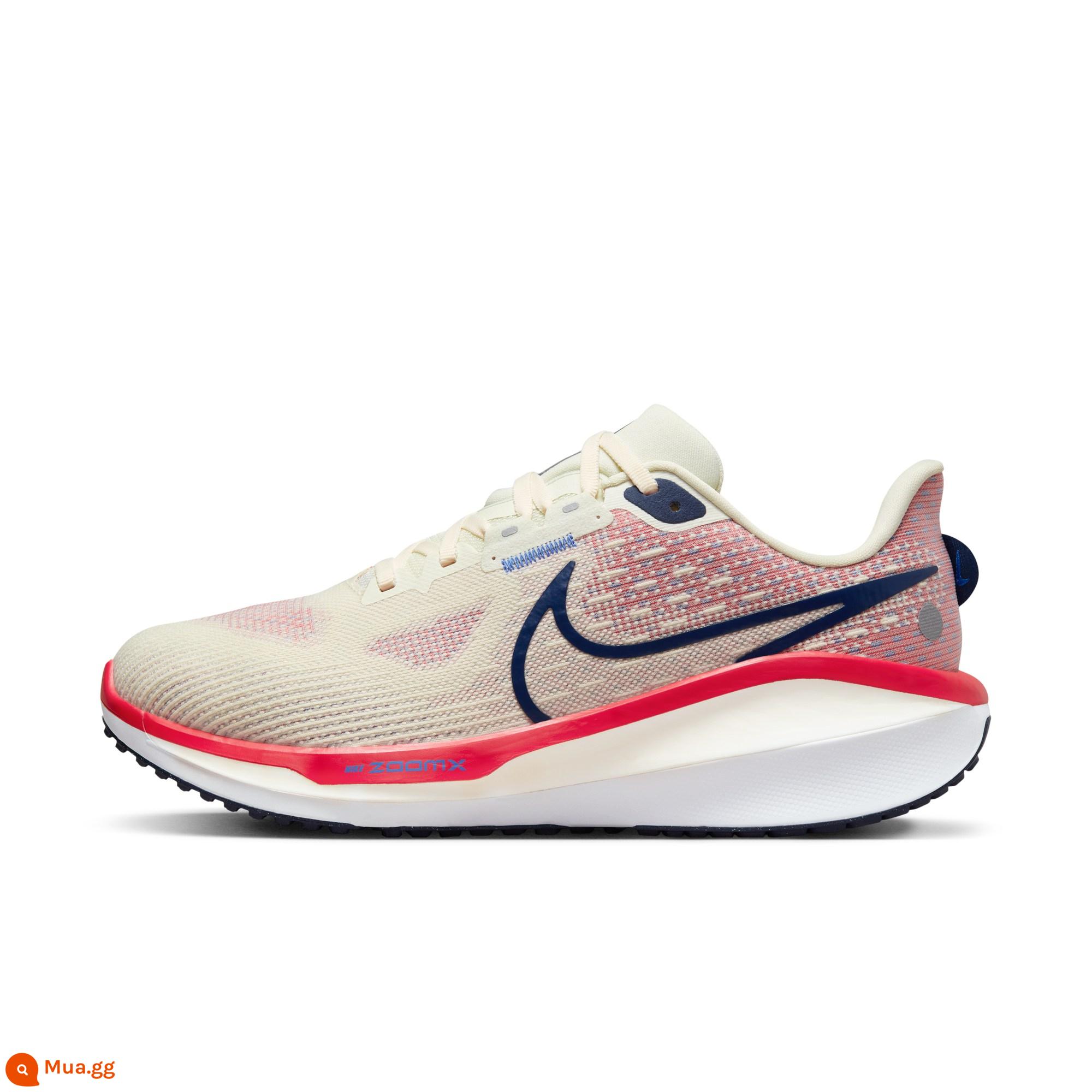 Giày chạy bộ đường trường nam Nike VOMERO 17 chính thức mùa xuân chạy đường dài nhẹ thoáng khí FB1309 - 003 xanh biển/xanh nước biển đậm/đỏ đại học/xanh qin/trắng