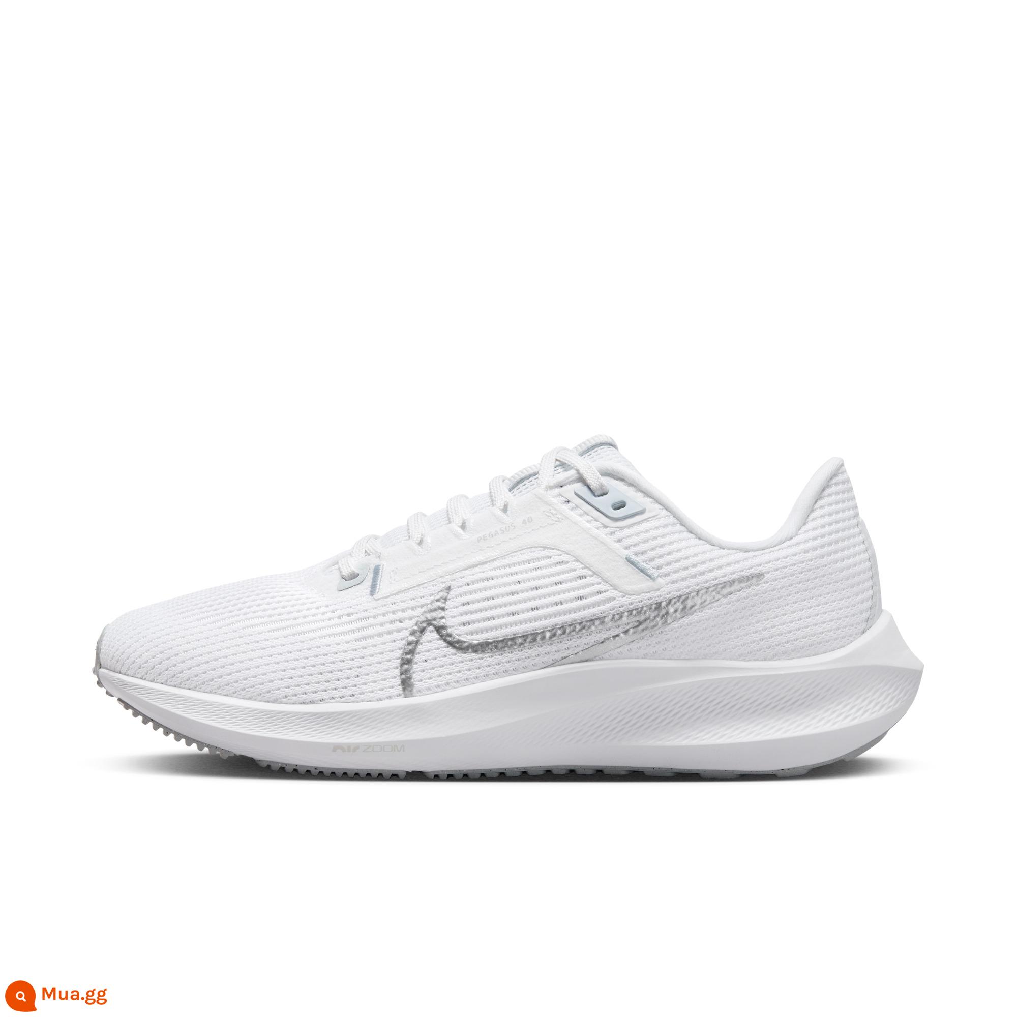 Giày chạy bộ đường trường Nike PEGASUS 40 chính thức dành cho nữ mùa xuân Nike Pegasus nhẹ và thoáng khí DV3854 - 101 trắng/bạc kim loại/vàng trắng