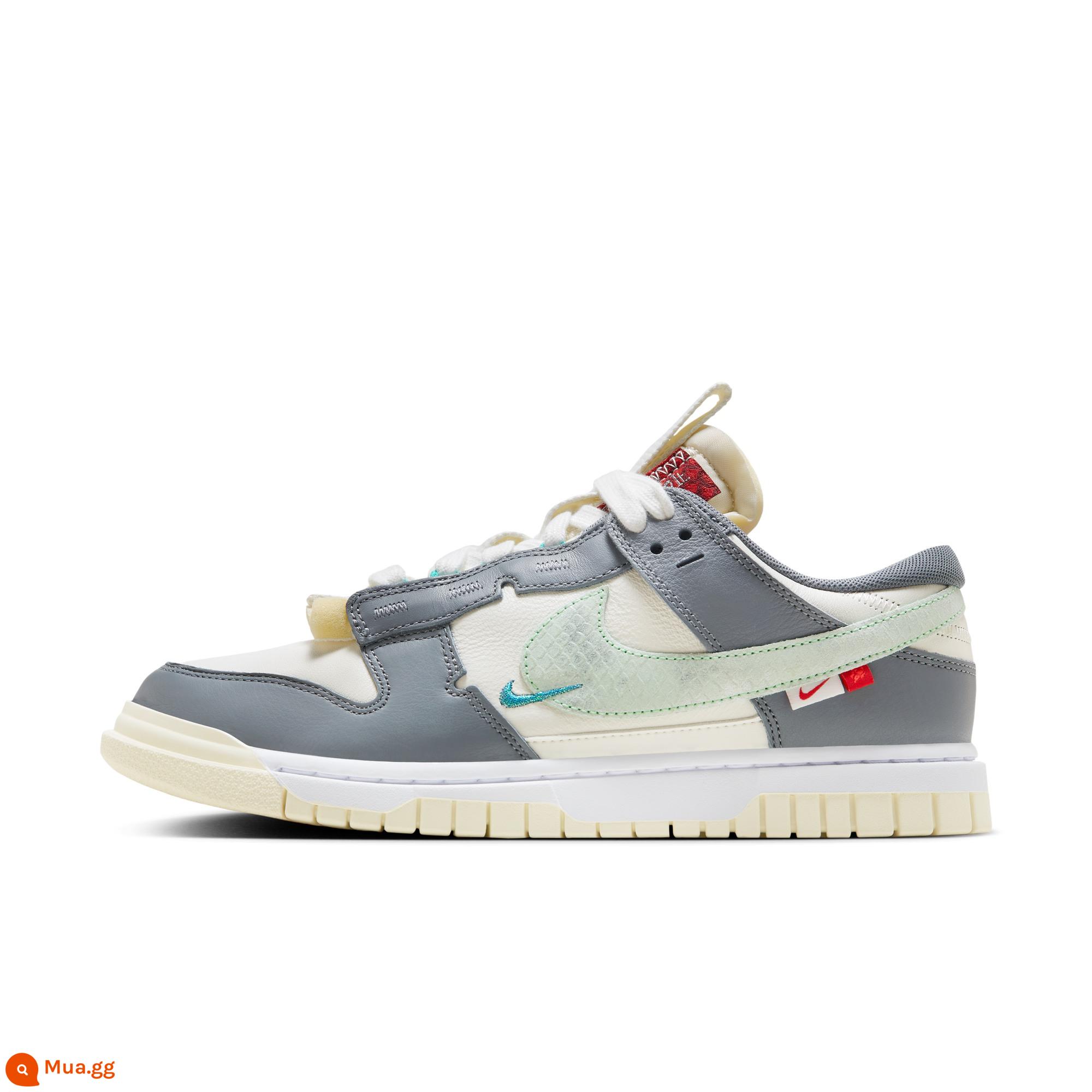 Giày thể thao nam Nike Nike DUNK chính thức xuân mới Tết Canh Tý giày thể thao đế cao su đệm FZ5053 - 131 cánh buồm trắng/xanh hơi nước/trắng/đỏ đại học/xám kim loại