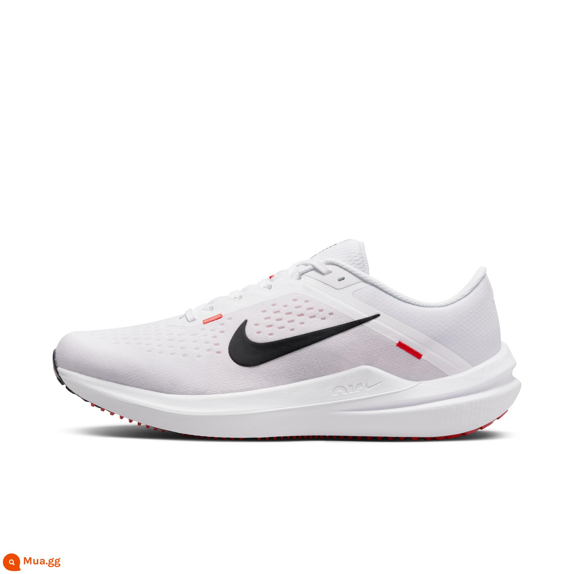 Giày chạy bộ dành cho nam WINFLO 10 chính thức của Nike đệm nhẹ thoáng khí DV4022 - 100 trắng/đen/đỏ đậm nhạt