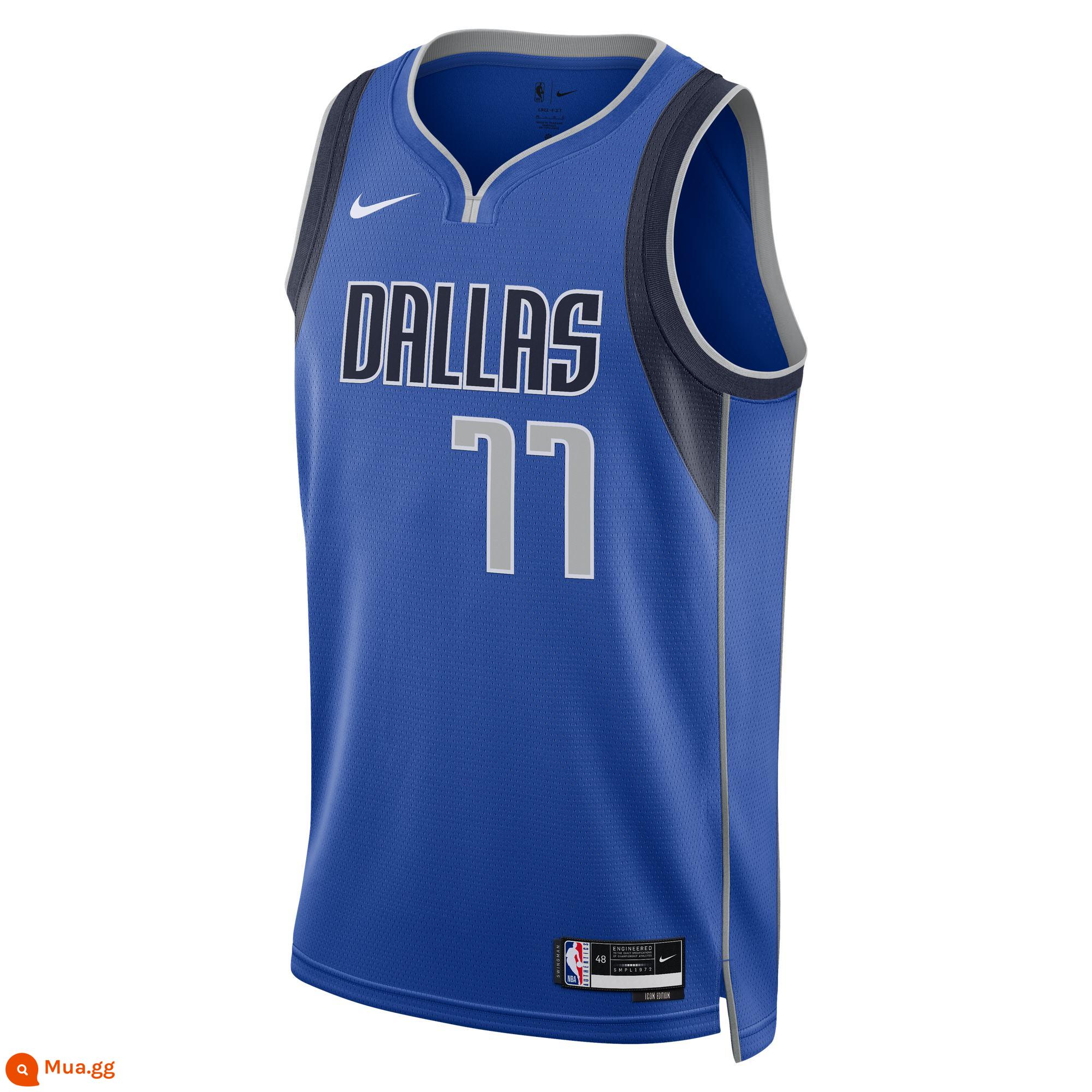 Nike Nike chính thức mùa giải 2022/23 Dallas Mavericks DRI-FIT Áo thi đấu NBA nam DN2002 - 480 Trò chơi Royal Blue/Luka Doncic