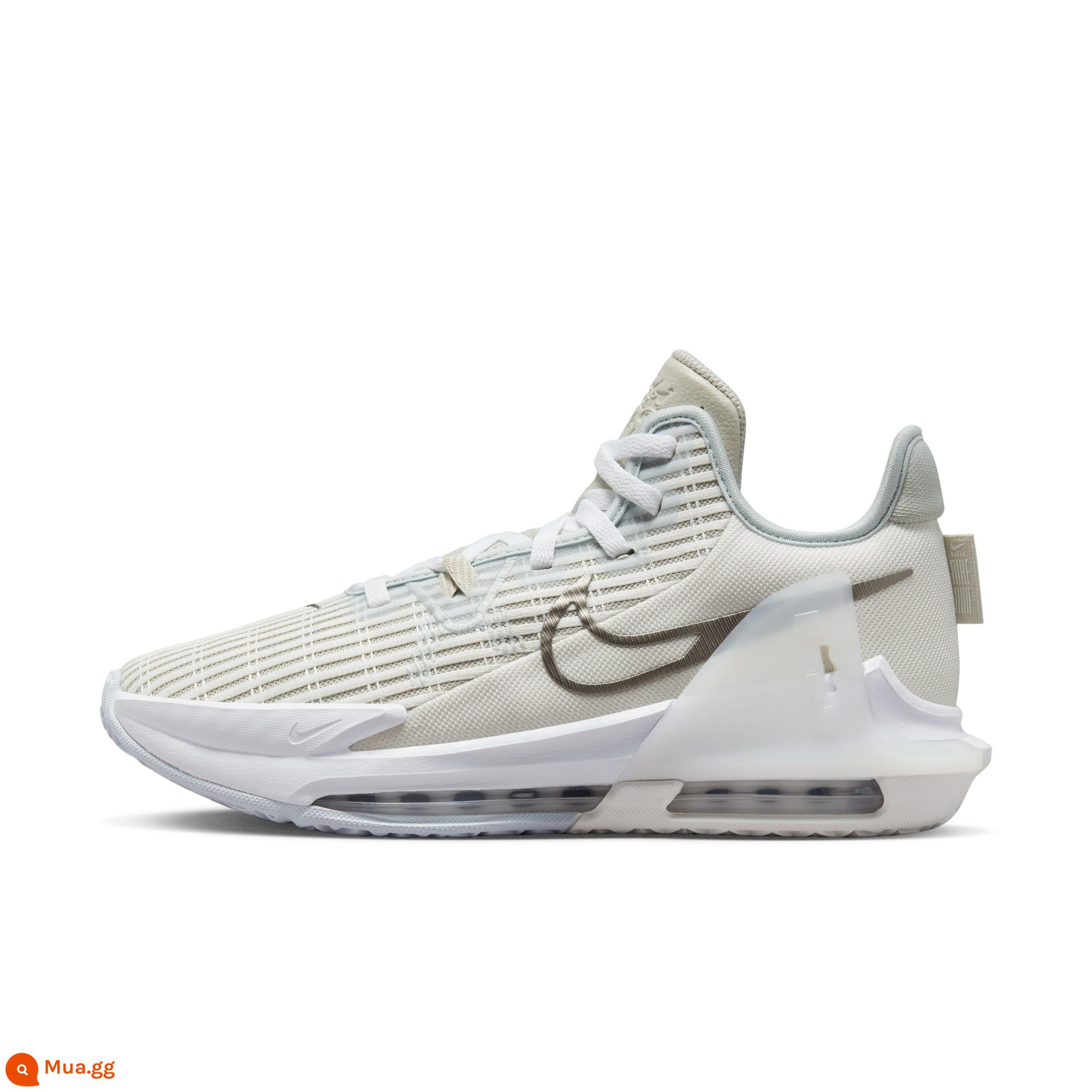 Giày bóng rổ nam LEBRON WITNESS 6 chính thức của Nike chống xoắn mùa đông DC8994 - Đỉnh núi trắng/xám kim loại/màu xương nhạt/xám xanh nhạt/trắng (DC8994-102)